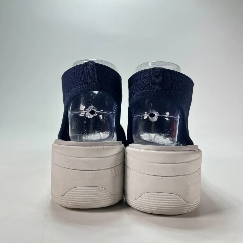 Easy Spirit Blast2 Navy Blue Crisscross Straps Wedge Sandals Women's Size 8.5W